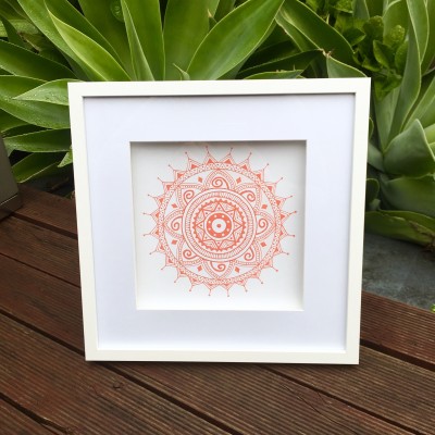 Peach Medium Mandala